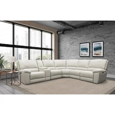Power Reclining Sectional with Power Headrests and Lumbar Support